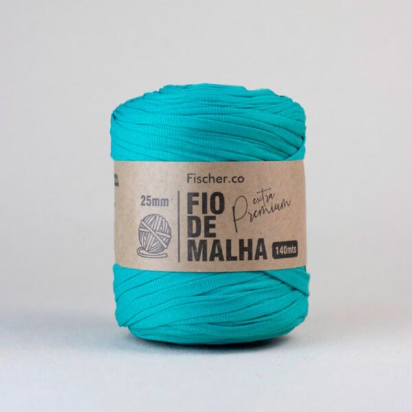 Fio de Malha Extra Premium 25mm - Azul Bondi