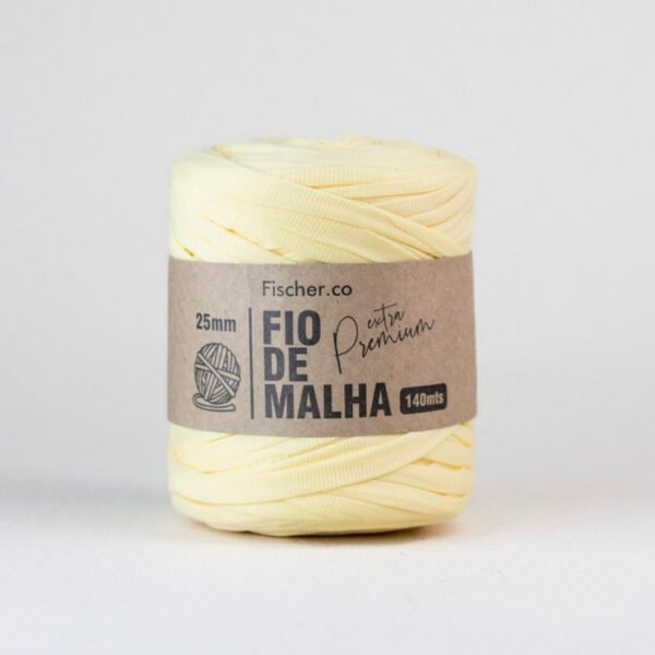 Fio de Malha Extra Premium 25mm - Amarelo Bebê