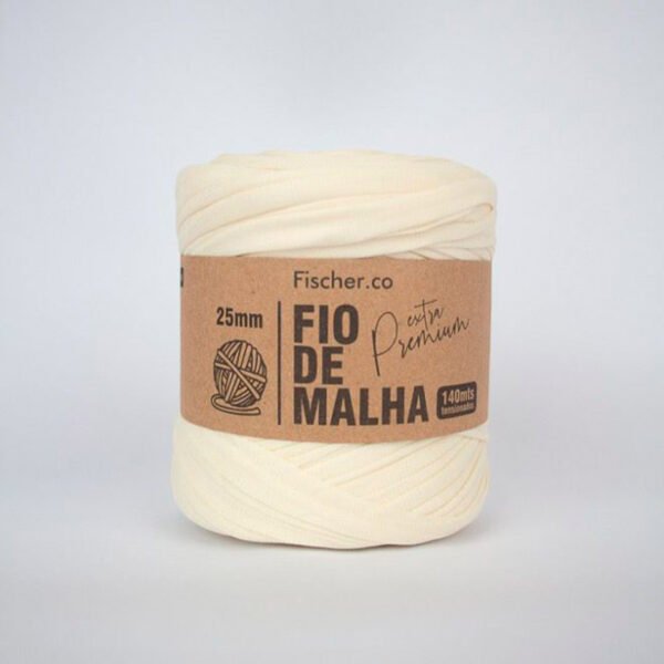 Fio de Malha Extra Premium 25mm - Manteiga