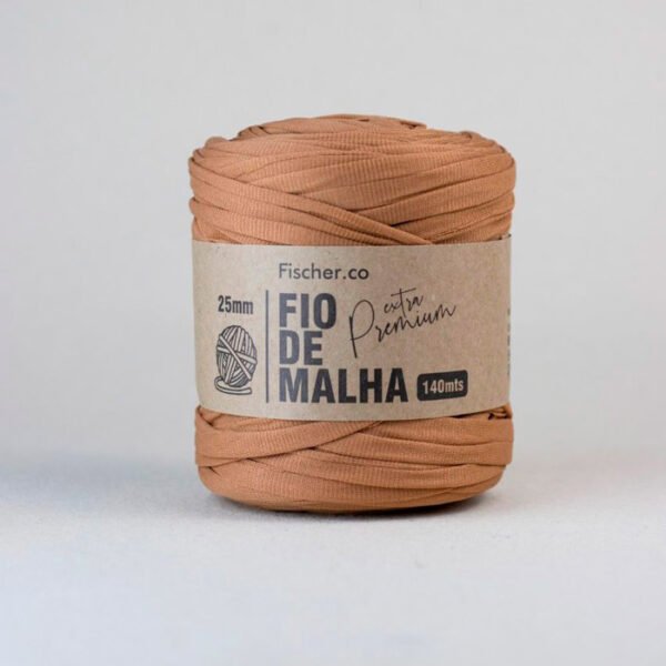 Fio de Malha Extra Premium 25mm - Caramelo