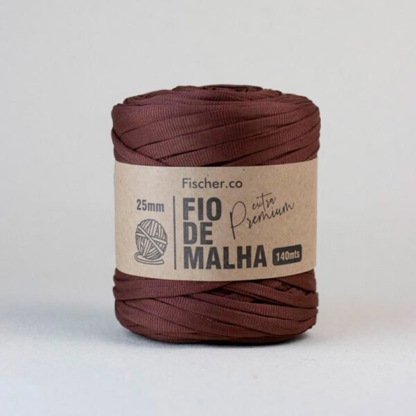 Fio de Malha Extra Premium 25mm - Marrom