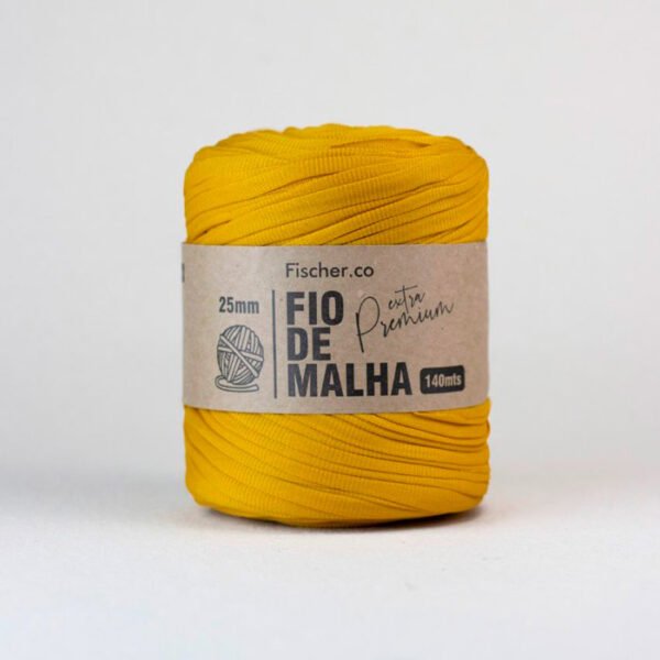 Fio de Malha Extra Premium 25mm - Mostarda