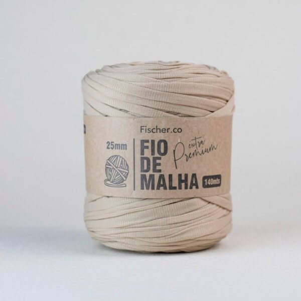 Fio de Malha Extra Premium 25mm - Bege