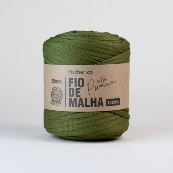 Fio de Malha Extra Premium 25mm - Musgo